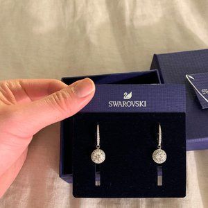 SWAROVSKI ANGELIC PIERCED EARRINGS, NWT